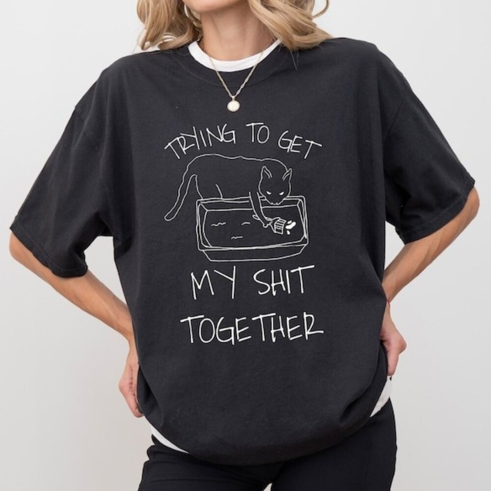 Trying To Get Together T-shirt, Cute Cat Shirt